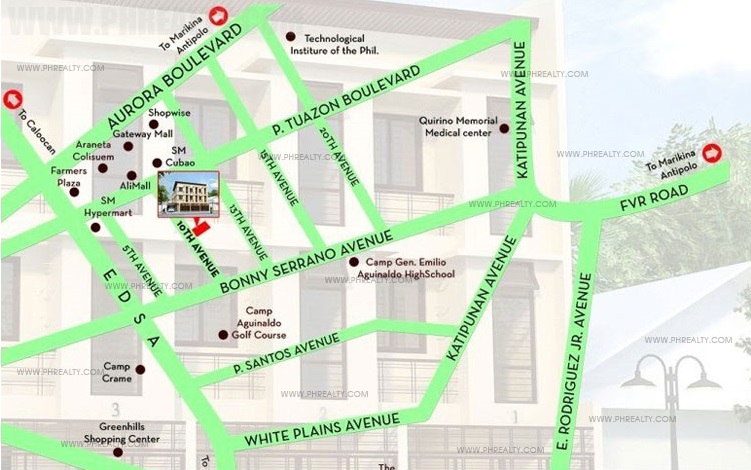 10th Avenue Townhomes Location 10th Avenue Townhomes Location