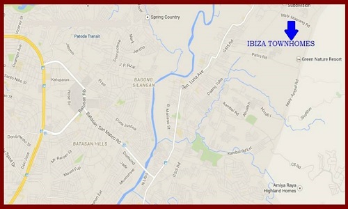 Ibiza Townhomes Location Ibiza Townhomes Location
