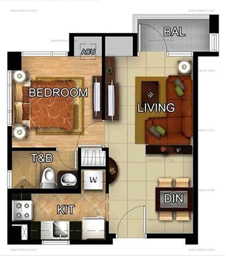 Wing A 1 Bedroom