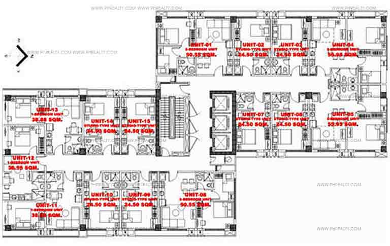 27th & 28th Typical Floor Plan
