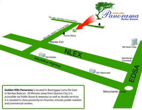 Golden Hills Panorama Location