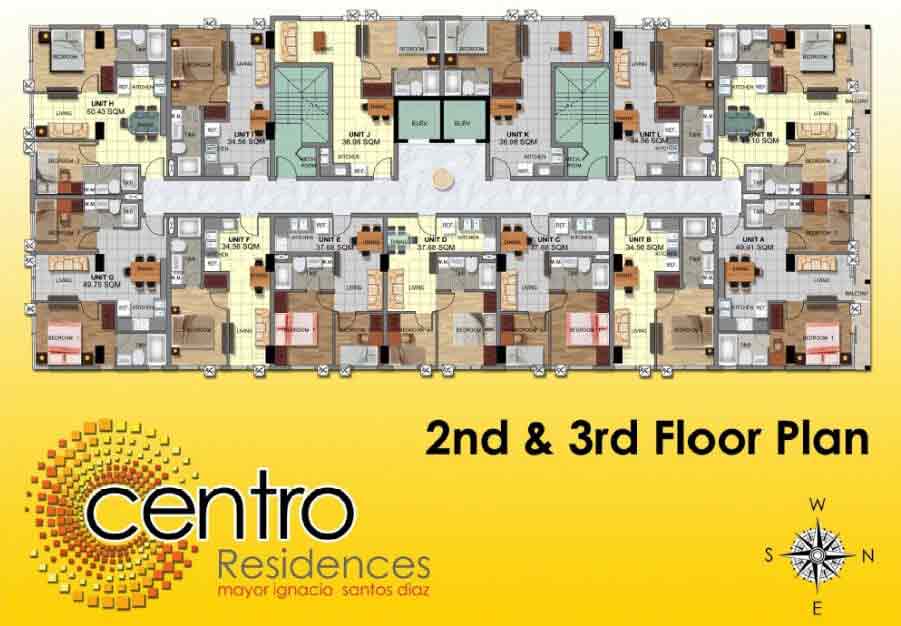 2nd and 3rd Floor Plan