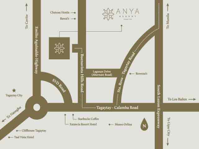 Anya Resort and Residences Location Anya Resort and Residences Location