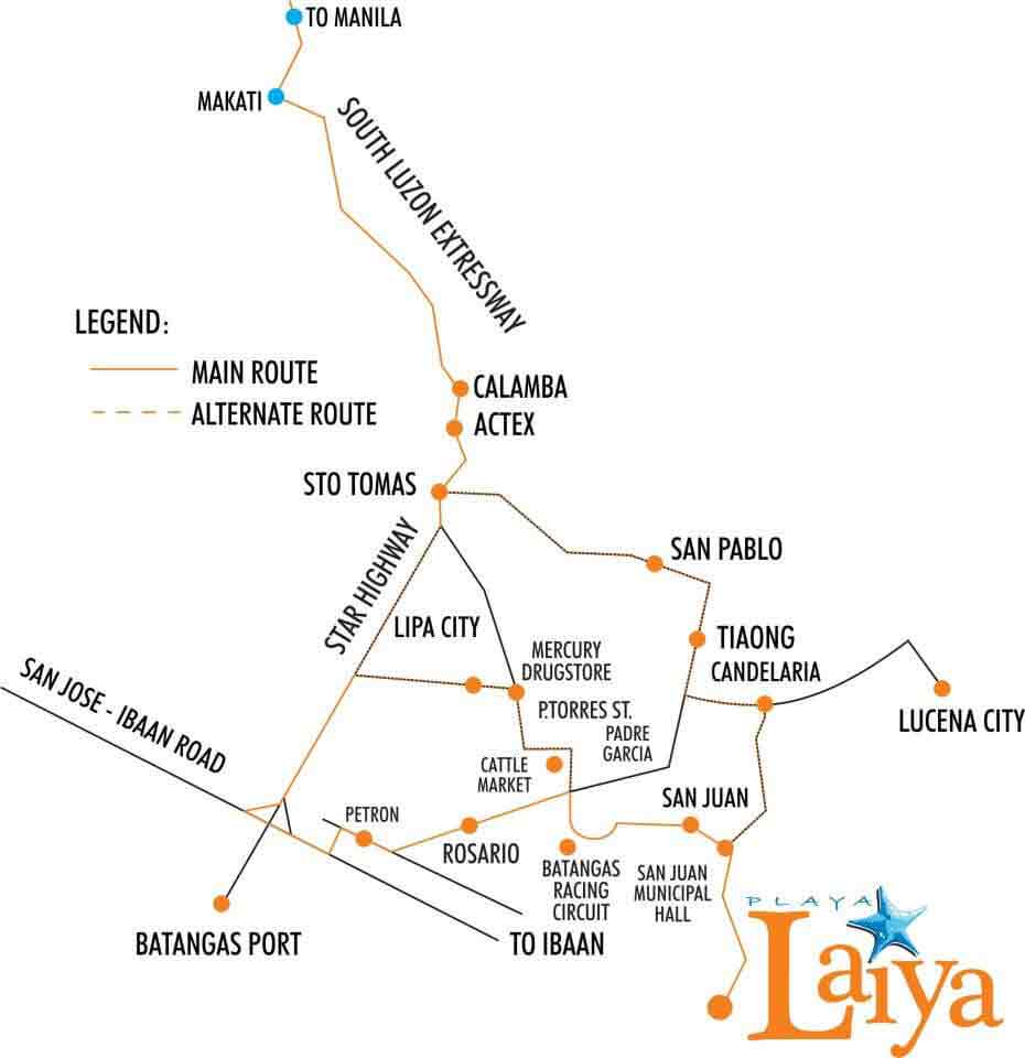 Playa Laiya Location