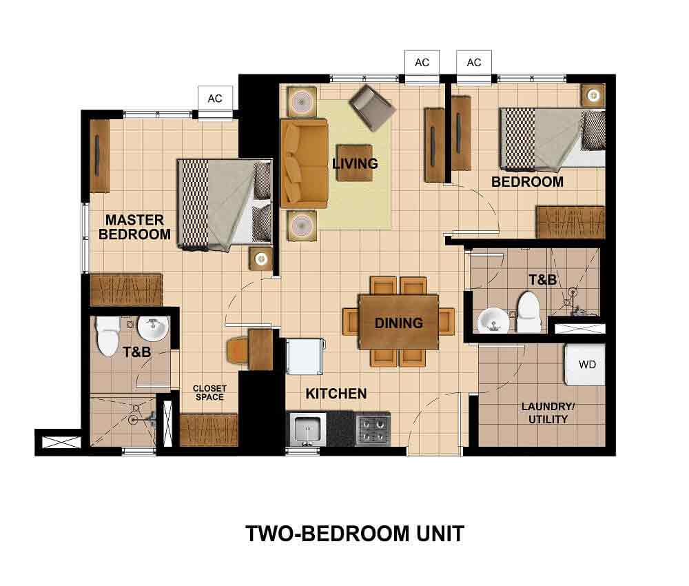 2 Bedroom Unit