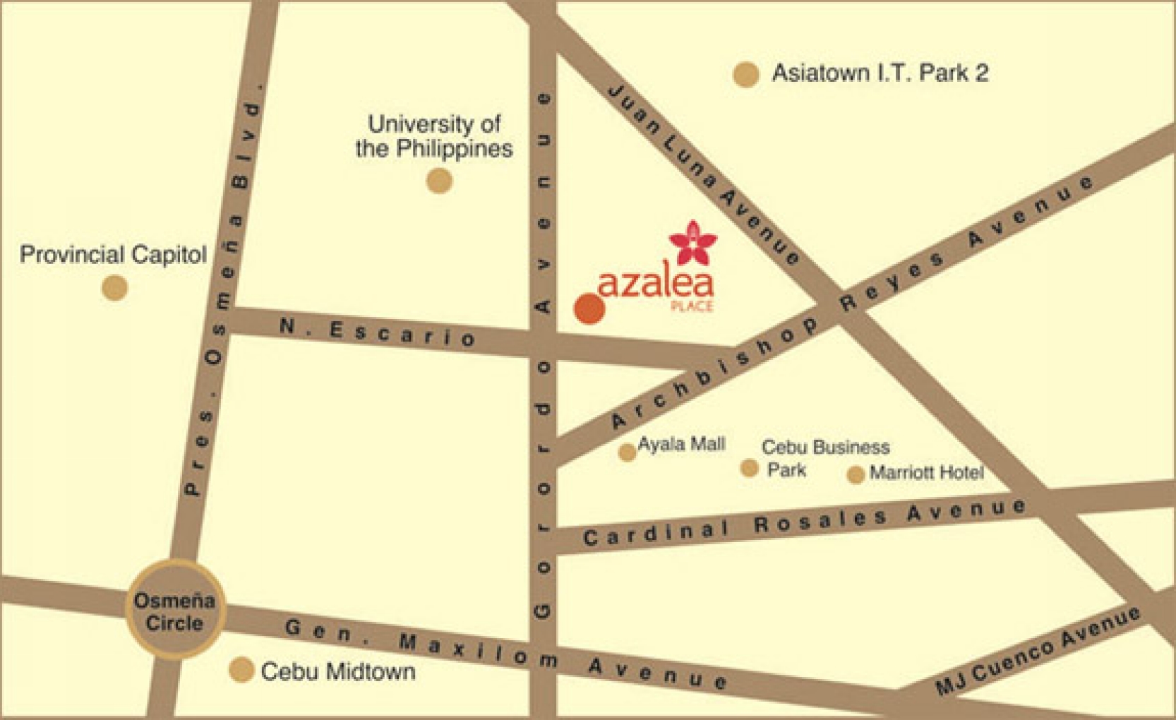 Azalea Place Location