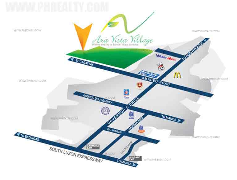 Ara Vista Village Location Ara Vista Village Location