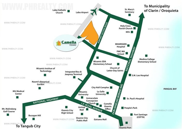 Location & Address of Camella Homes Camella Ozamiz - Brgy. Labo, Ozamiz ...