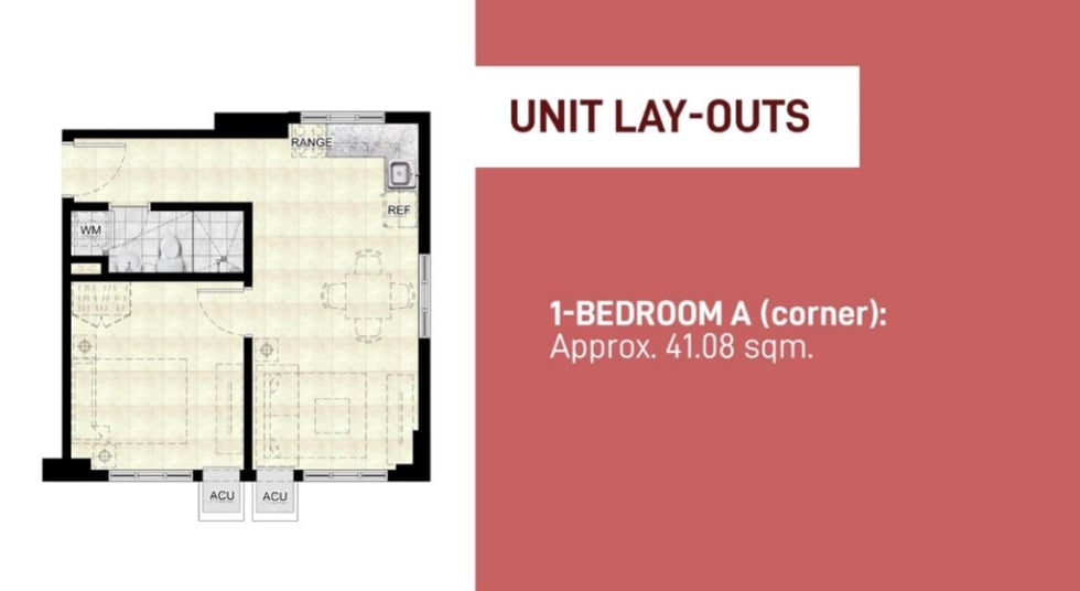 1 Bedroom Unit (Corner)