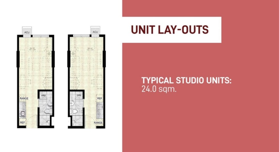Typical Studio Units