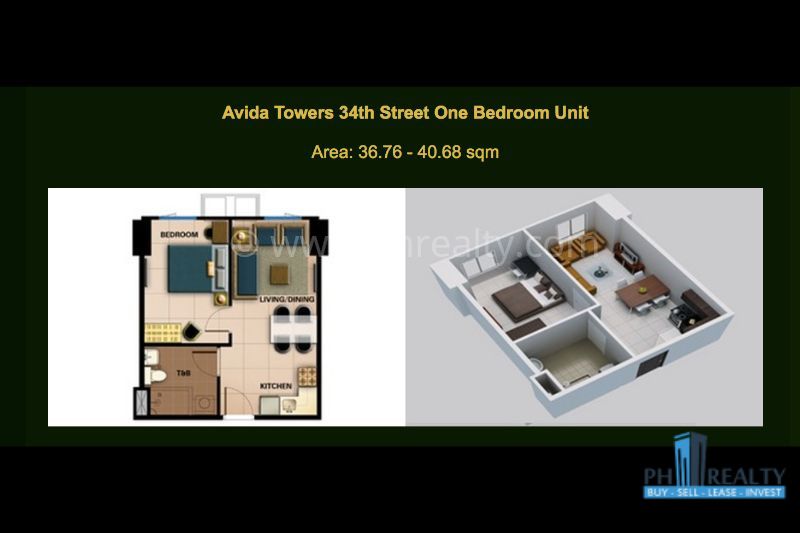 Avida Towers 34th street BGC For Resale.
