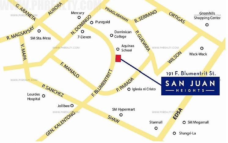 San Juan Heights Location