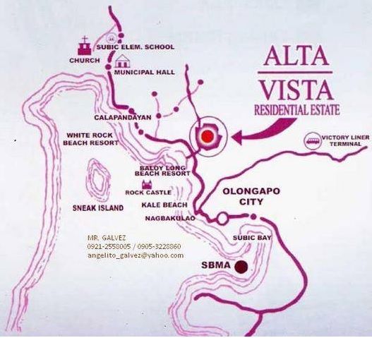 Alta Vista de Subic Location Alta Vista de Subic Location