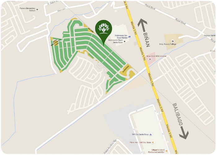 Location & Address of Verdantpoint Eastwood Residences Rizal.
