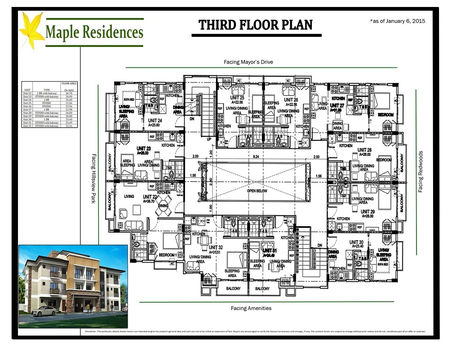 Maple - Third Floor Plan