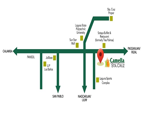 Camella Sta. Cruz Location Camella Sta. Cruz Location