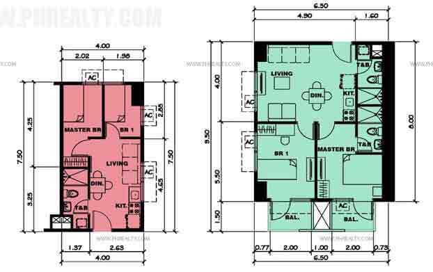 Typical Two Bedroom Unit Plan