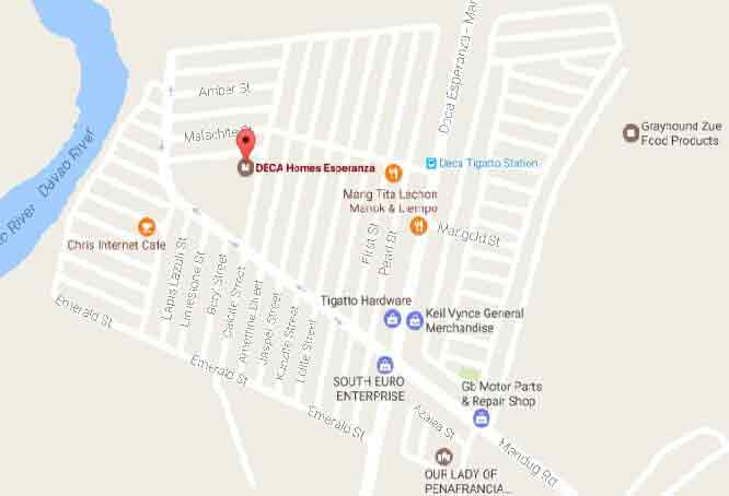 Deca Homes Esperanza Location