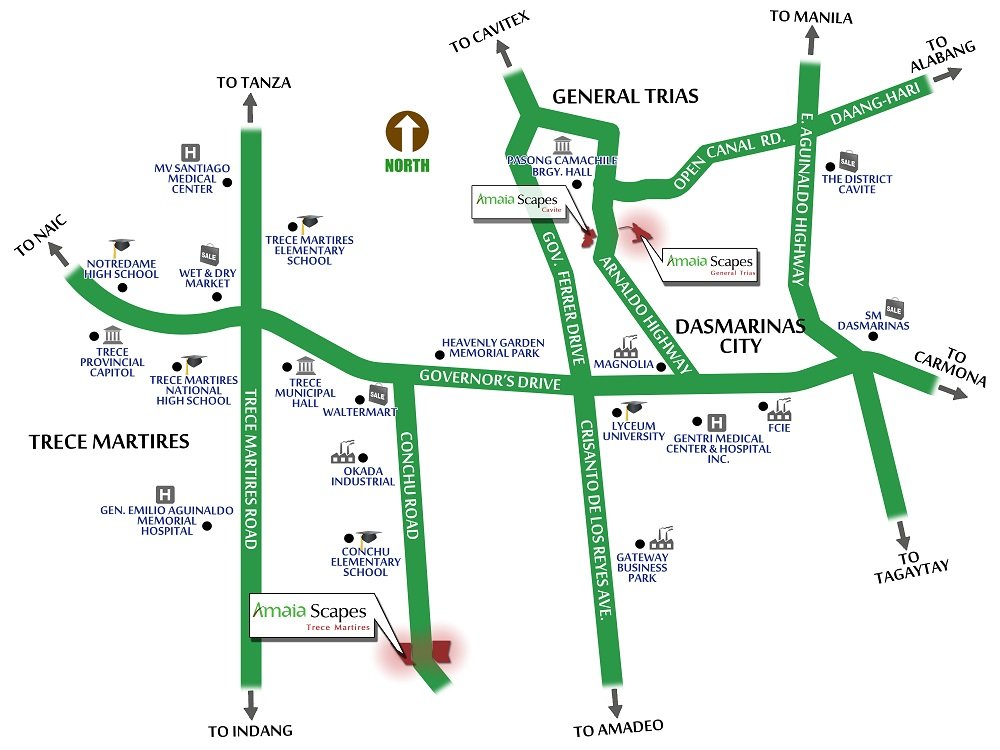 Amaia Scapes Trece Martires Location