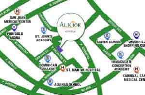 Location & Address of Al-Khor Al-Khor Townhomes - San Juan.