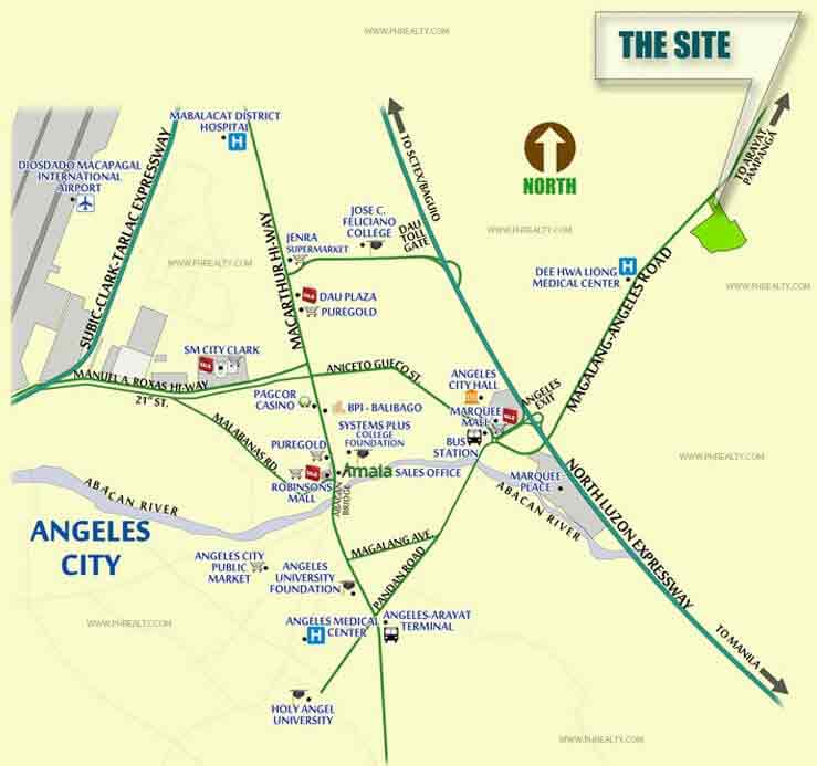 Location & Address of Amaia Land Amaia Scapes Pampanga - Pampanga.