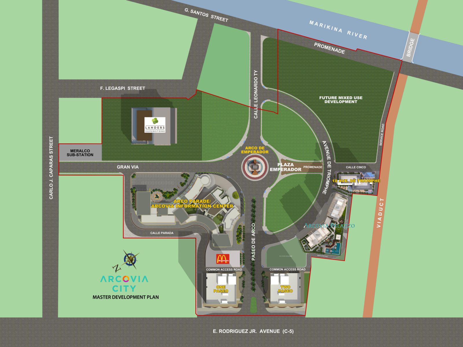 ArcoVia Palazzo Location