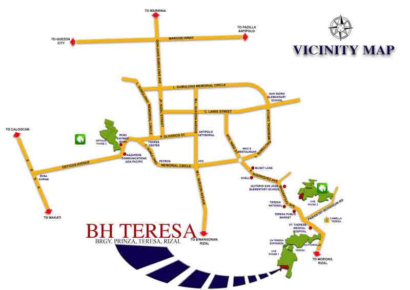 Bria Homes Teresa Location