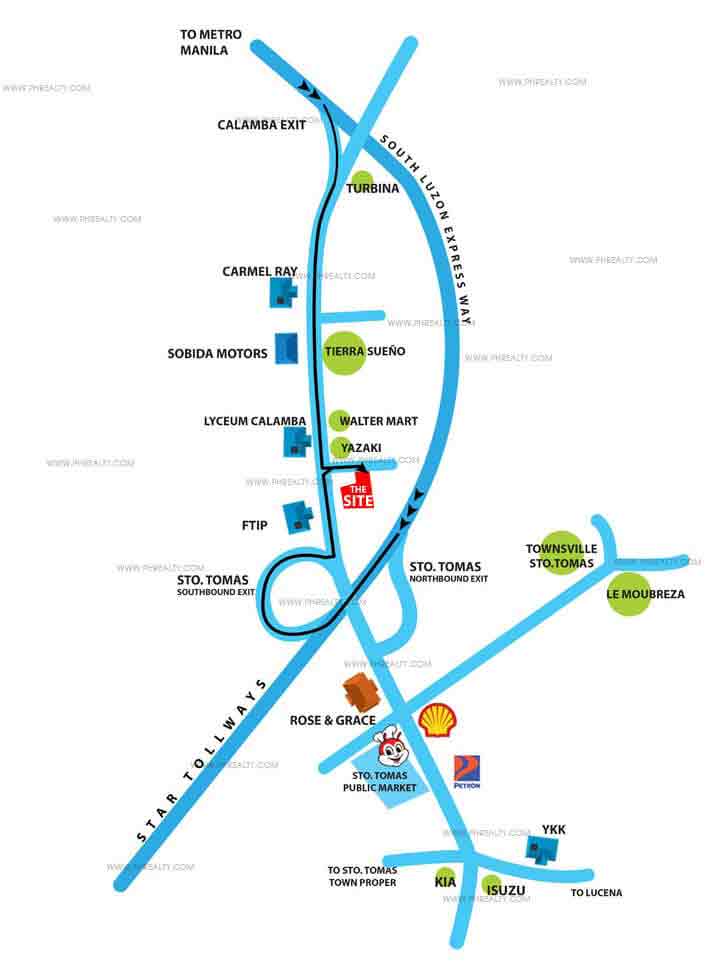 Calamba Park Residences Location Calamba Park Residences Location