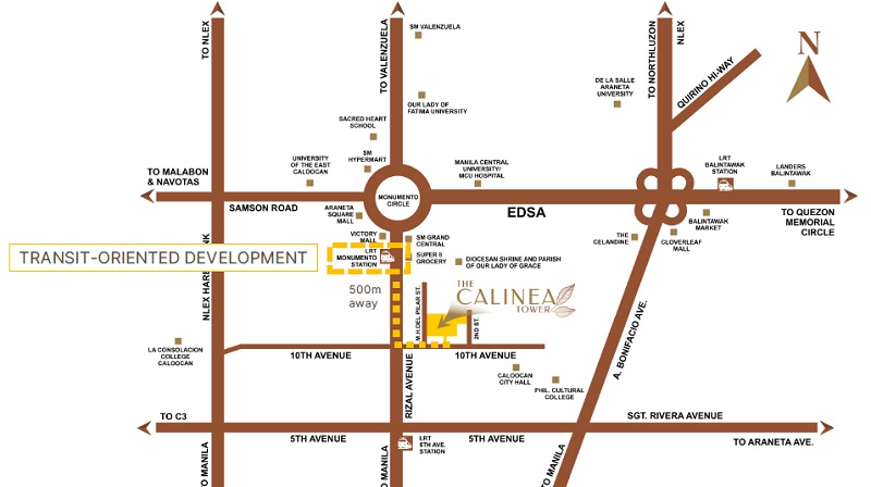 The Calinea Tower Location