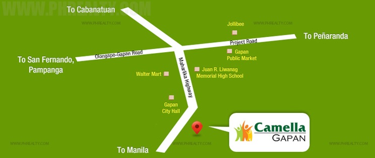 Camella Homes Gapan Location Camella Homes Gapan Location