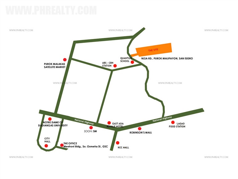Camella Cerritos GenSan Location