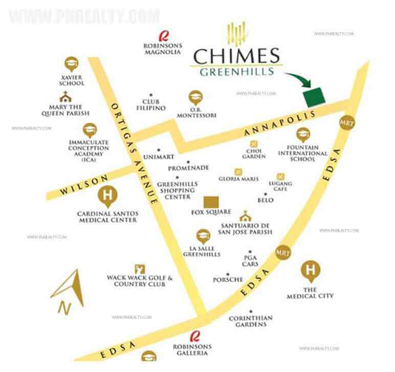 Chimes Greenhills Location
