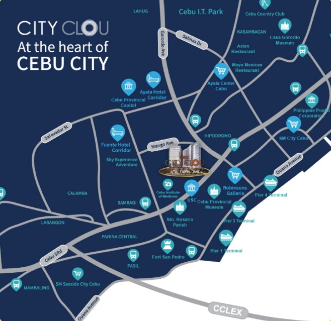 City Clou Cebu Location