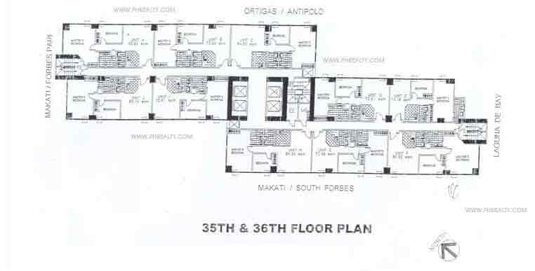 35th - 36th Floor Plan