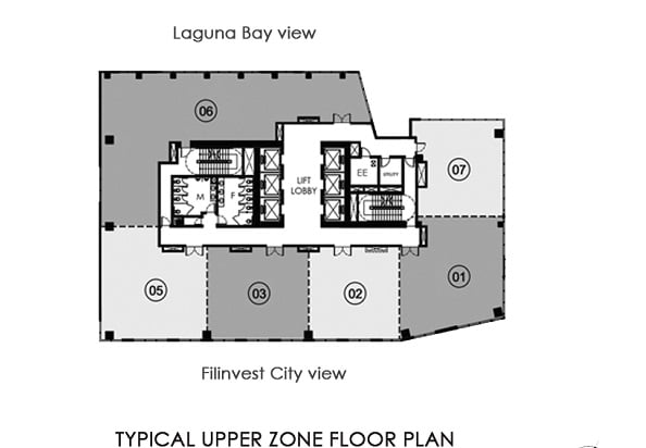 Typical Upper Zone Floor Plan