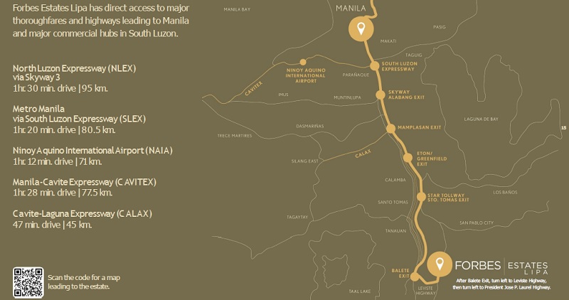 Forbes Estates Lipa Location