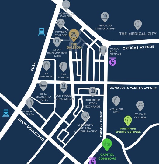 Residences at The Galleon Location