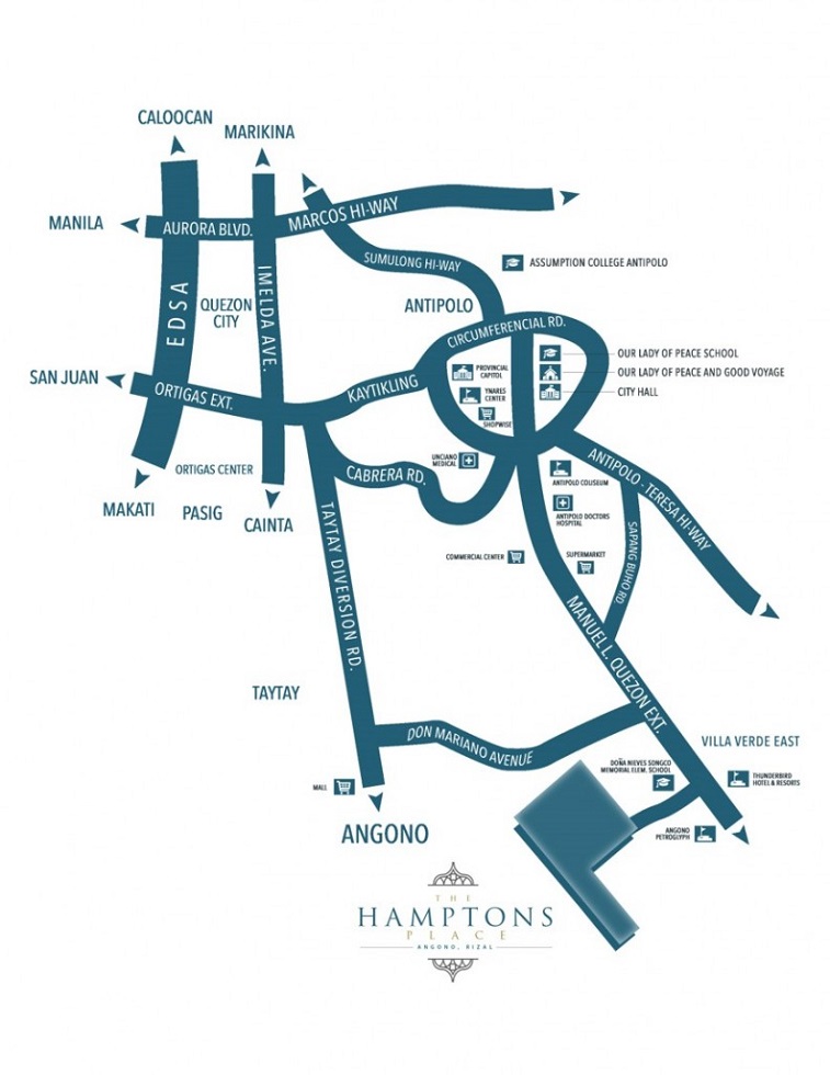 The Hamptons Place Location