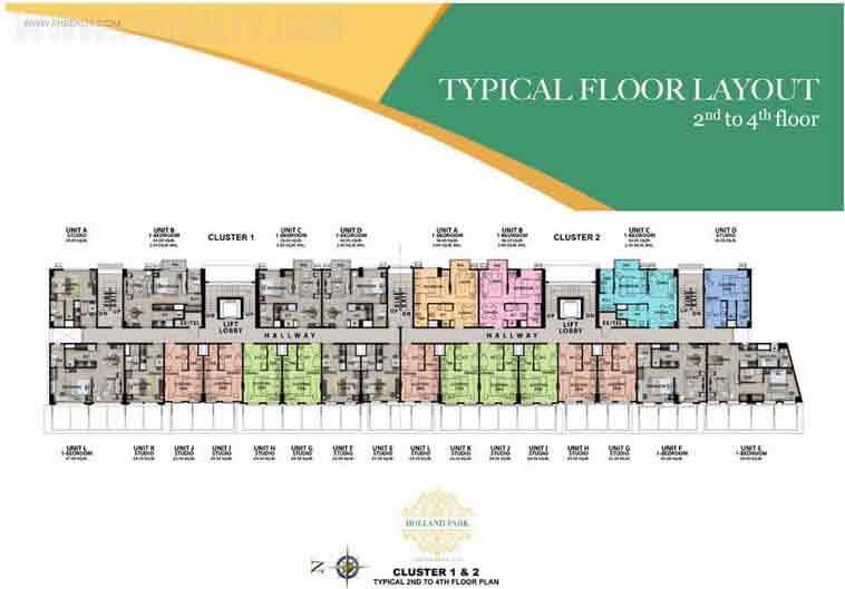 2nd to 4th Typical Floor Plan