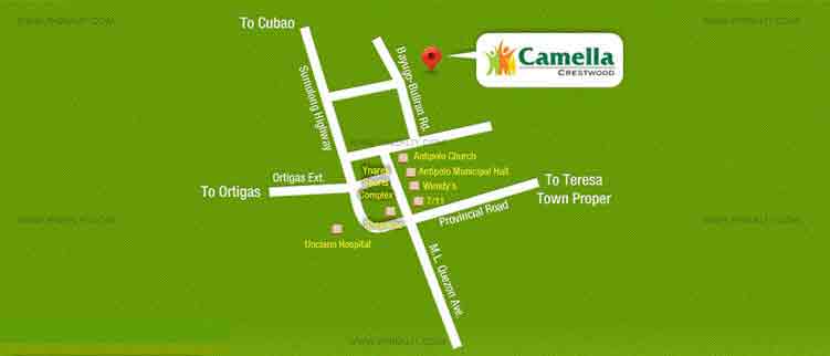 Camella Crestwood Location
