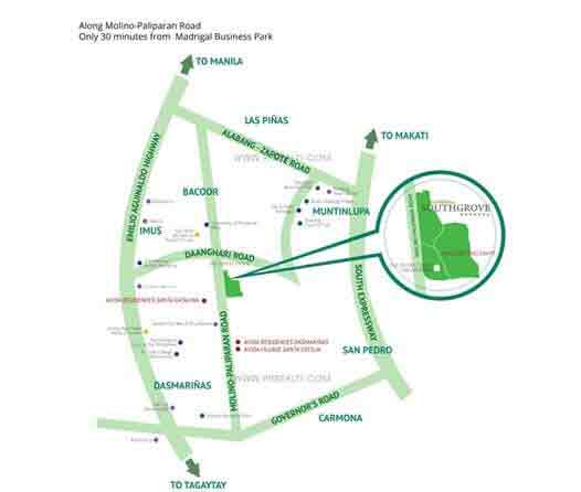 Southgrove Estates Location