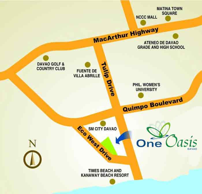 One Oasis Davao Location One Oasis Davao Location