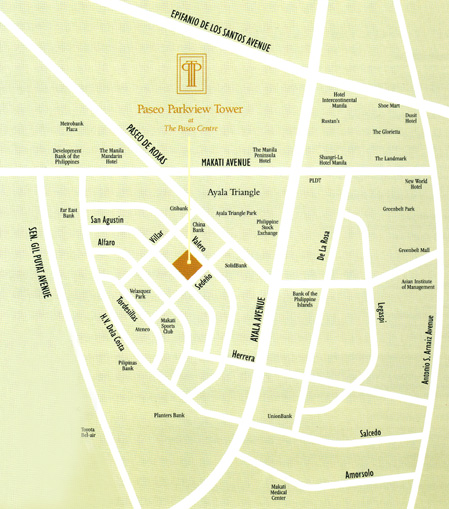 Paseo Parkview Suites Location