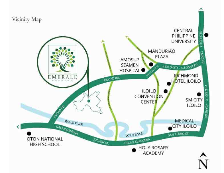 Emerald Estates Location