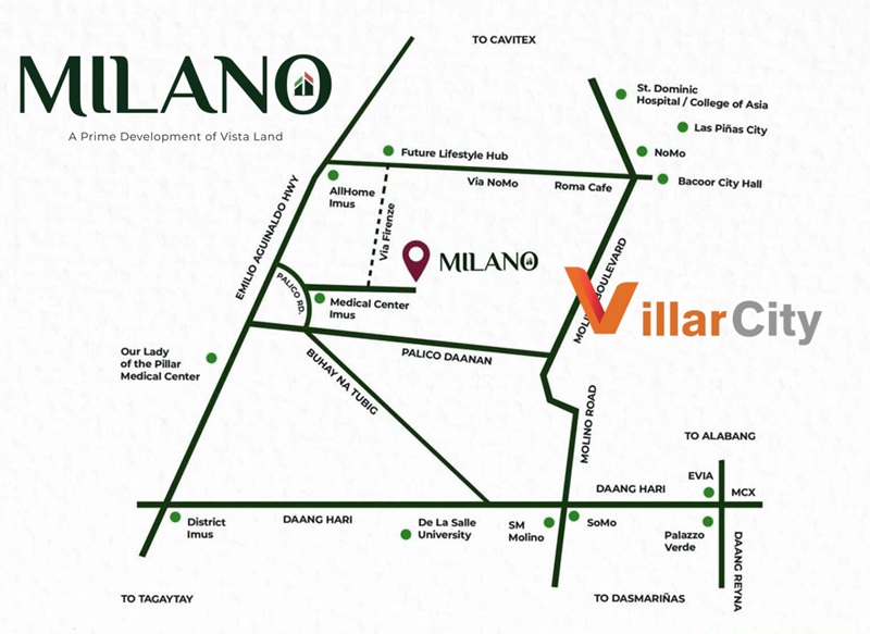 Milano Bacoor Location