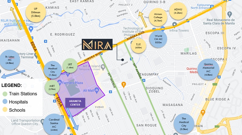 Mira Residences Location Mira Residences Location