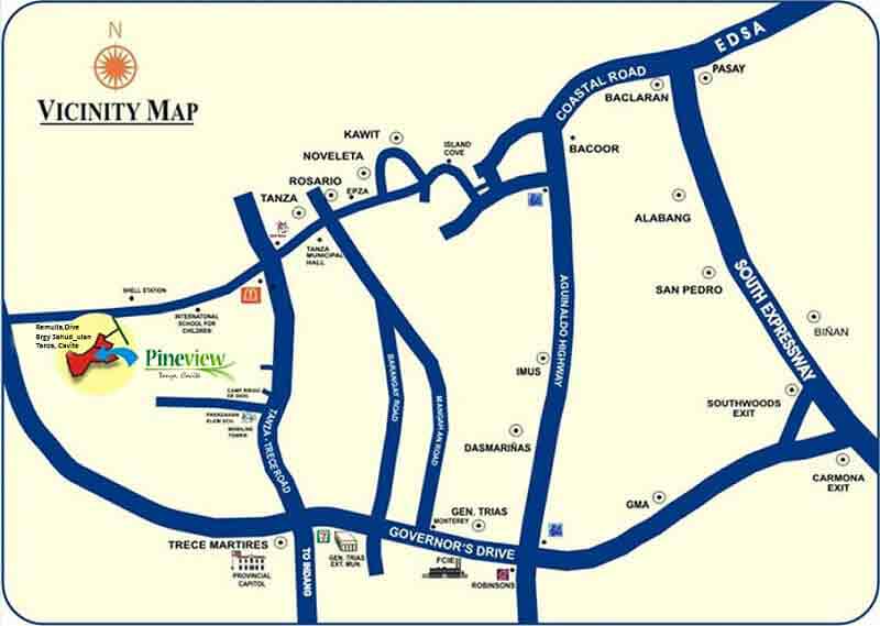 Pineview Tanza Location