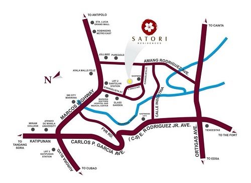 Satori Residences Location Satori Residences Location