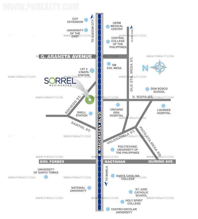 Sorrel Residences Location Sorrel Residences Location