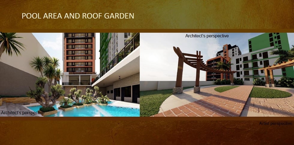 Pool Area and Roof Garden